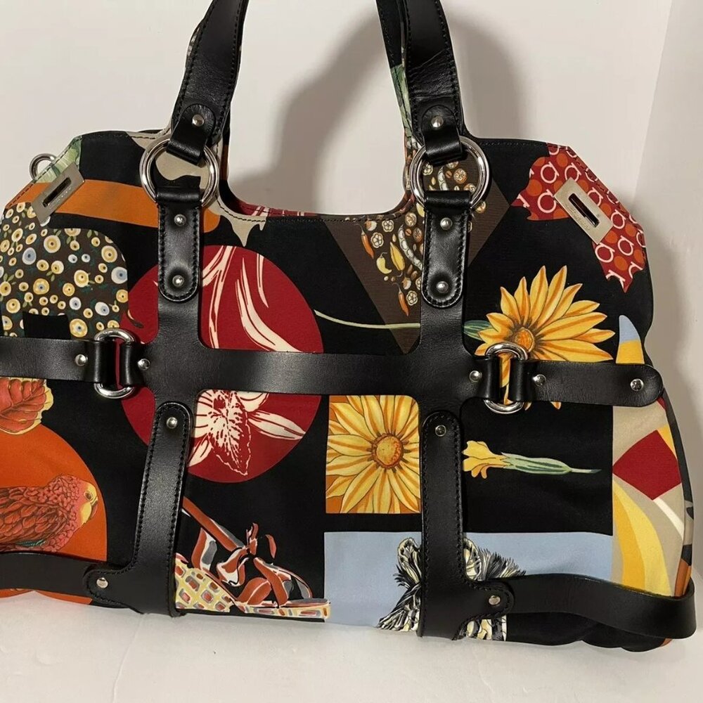 Salvatore Ferragamo Animal Print Nylon Tote - Picture 2 of 8